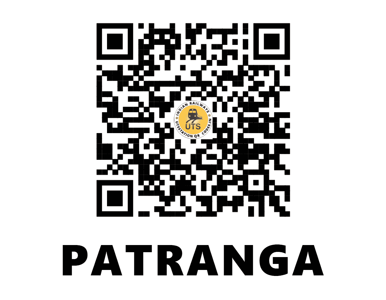 UTS QR Code for PATRANGA - PTH (NR - UTTAR PRADESH)